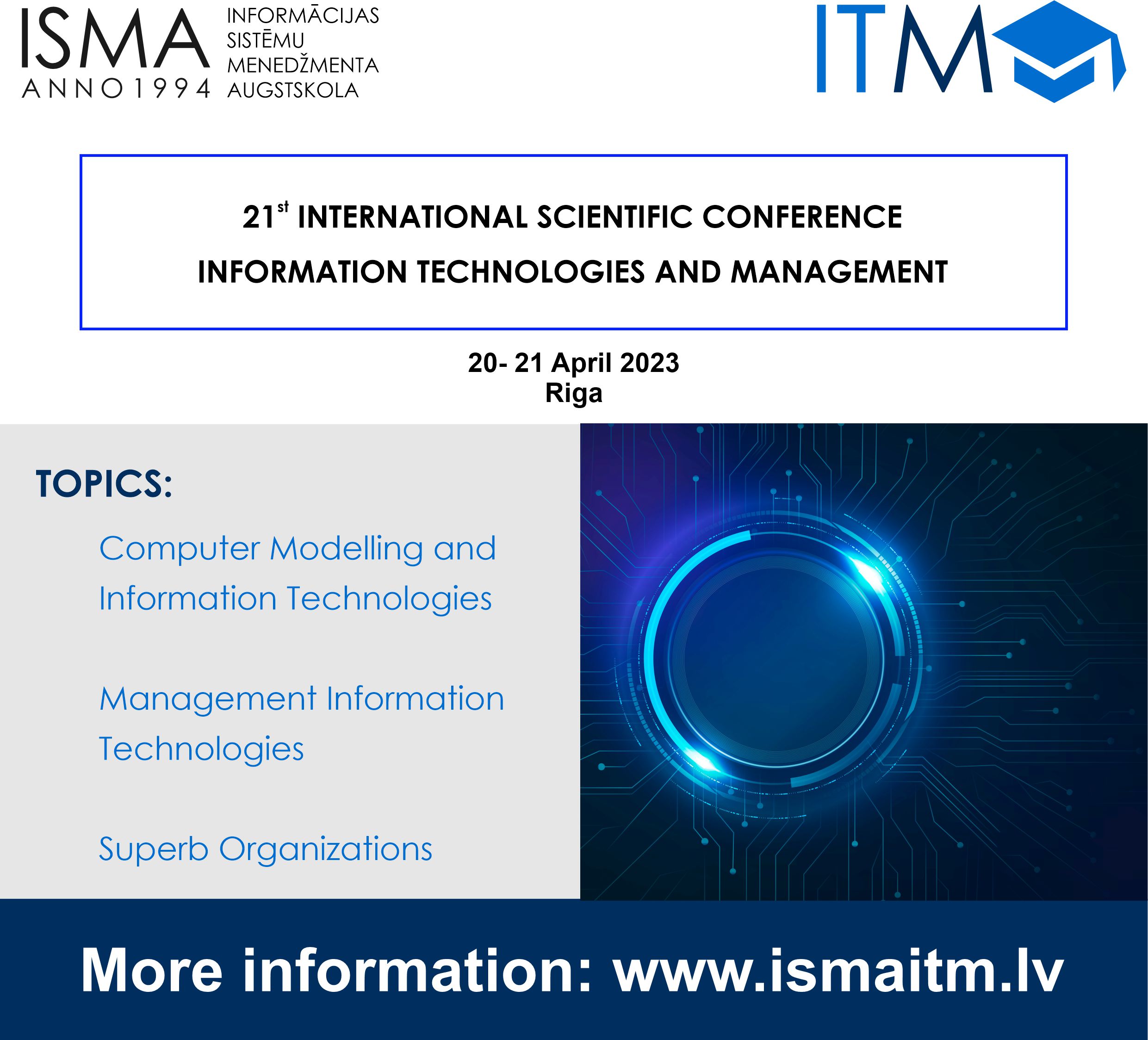 Annual Scientific Conference "Information Technologies & Management" 