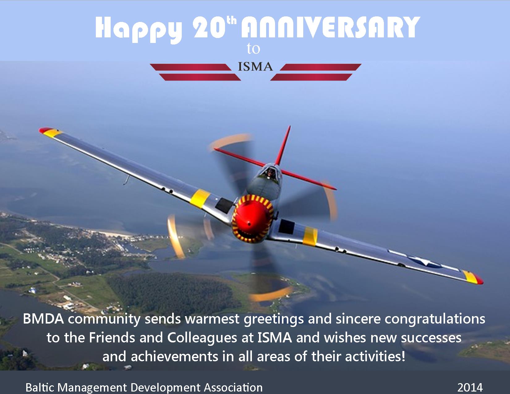 Happy 20th Anniversary to ISMA!